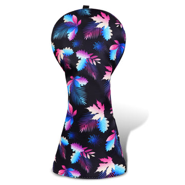 Maple Leaves Floral Canva Golf Head Cover Set